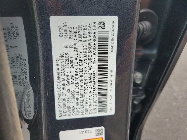 2026 Honda Civic Sport