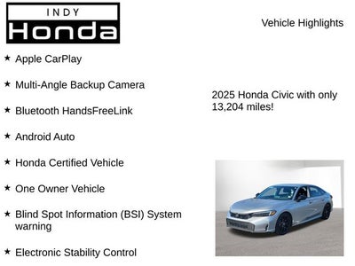 2025 Honda Civic Sport