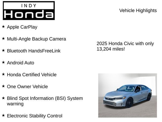 2025 Honda Civic Sport