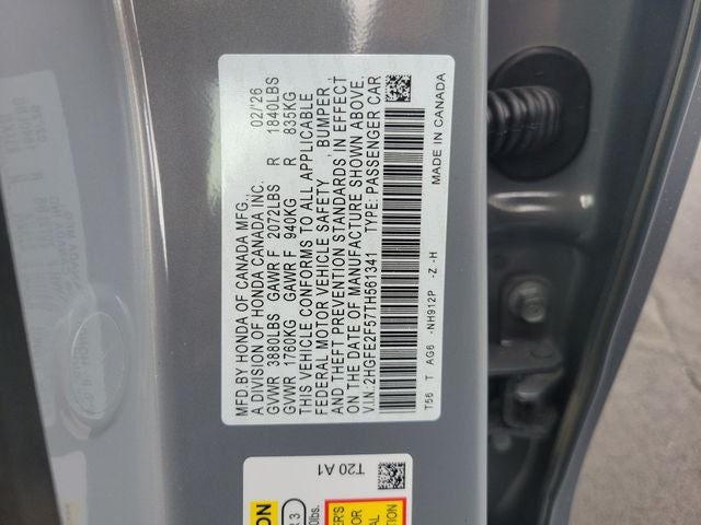 2026 Honda Civic Sport