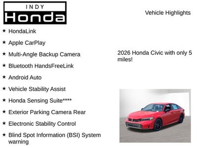 2026 Honda Civic Sport