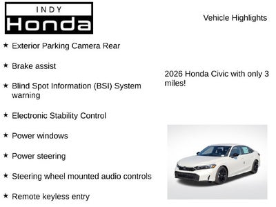 2026 Honda Civic Sport