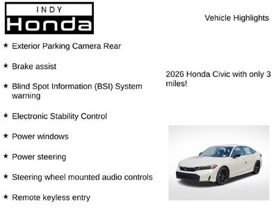 2026 Honda Civic Sport