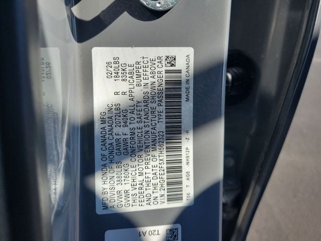 2026 Honda Civic Sport