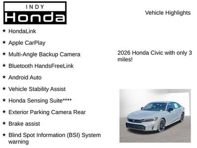 2026 Honda Civic Sport