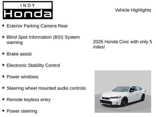 2026 Honda Civic Hybrid Sport