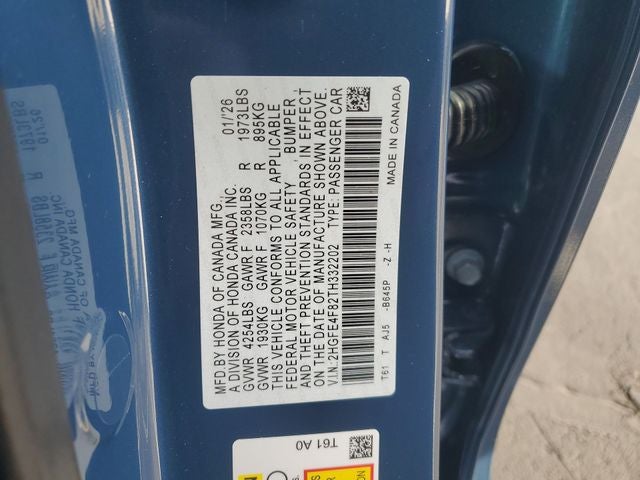 2026 Honda Civic Hybrid Sport Touring