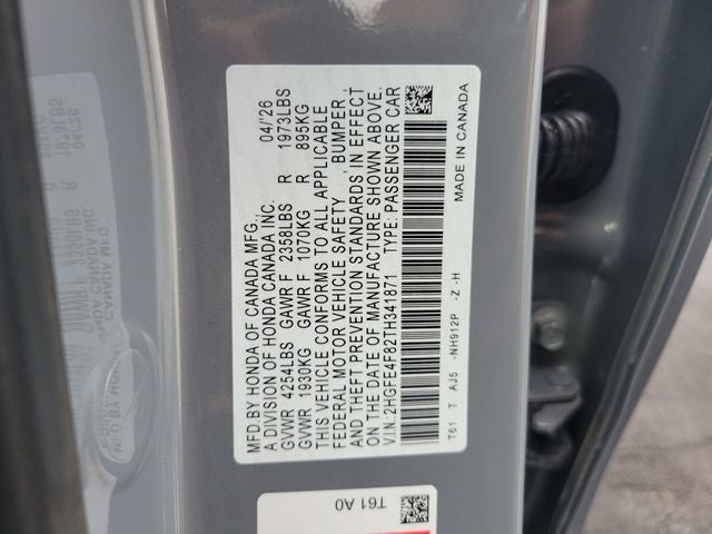 2026 Honda Civic Hybrid Sport Touring