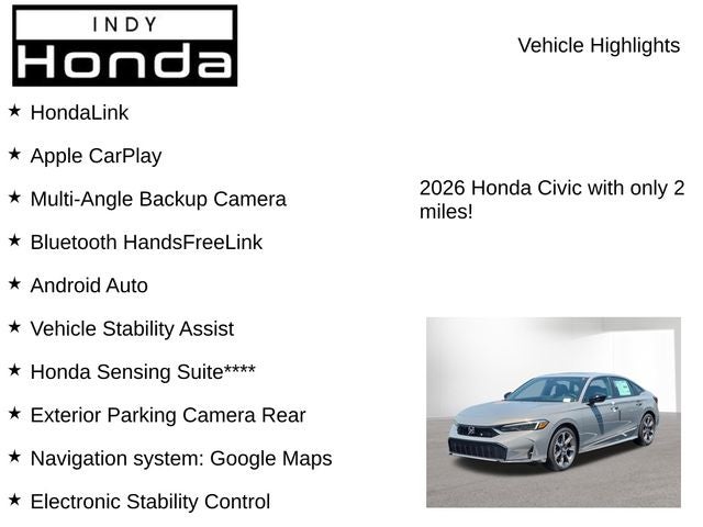 2026 Honda Civic Hybrid Sport Touring