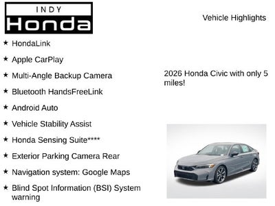 2026 Honda Civic Hybrid Sport Touring