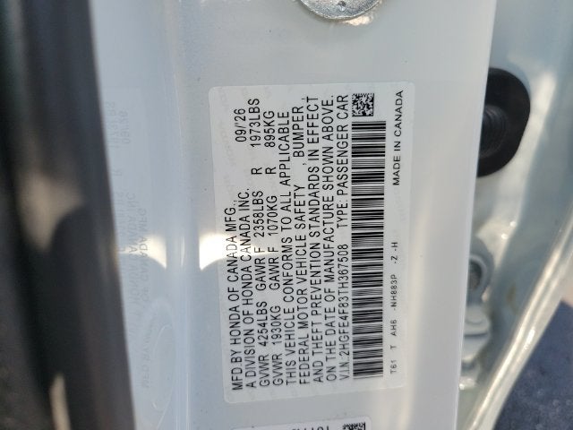 2026 Honda Civic Hybrid Sport