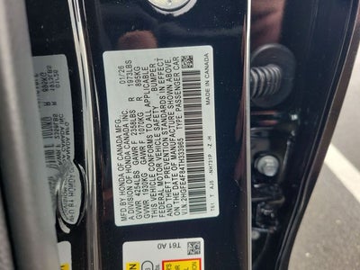 2026 Honda Civic Hybrid Sport Touring