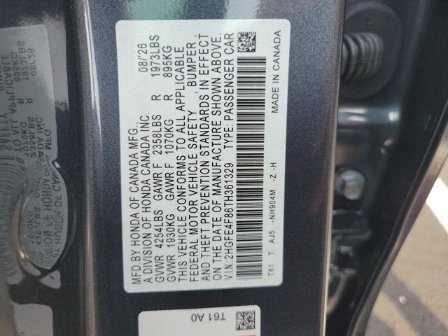 2026 Honda Civic Hybrid Sport Touring