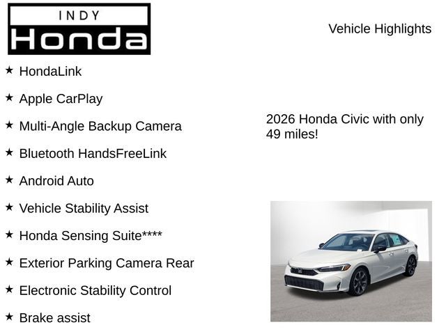 2026 Honda Civic Hybrid Sport