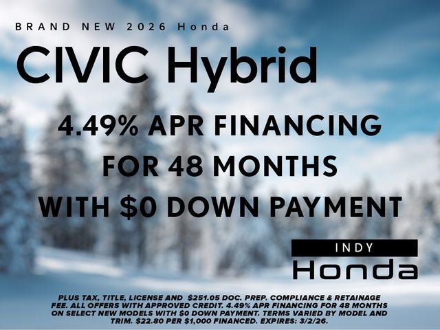 2026 Honda Civic Hybrid Sport