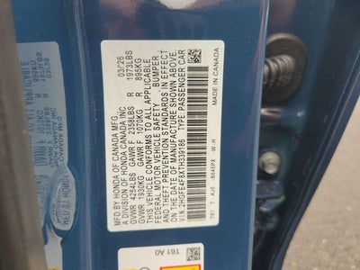 2026 Honda Civic Hybrid Sport