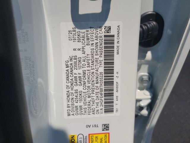 2026 Honda Civic Hybrid Sport