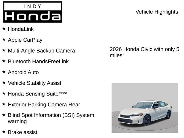 2026 Honda Civic Hybrid Sport