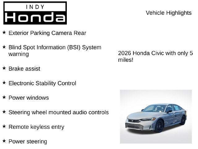 2026 Honda Civic Hybrid Sport