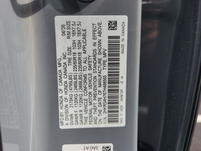 2026 Honda CR-V EX-L