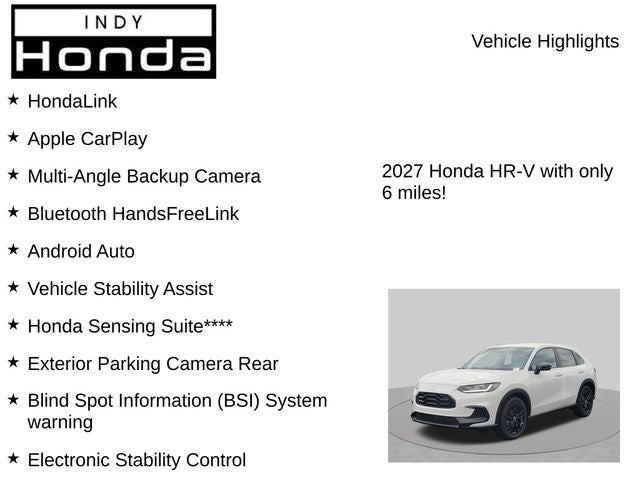 2027 Honda HR-V Sport