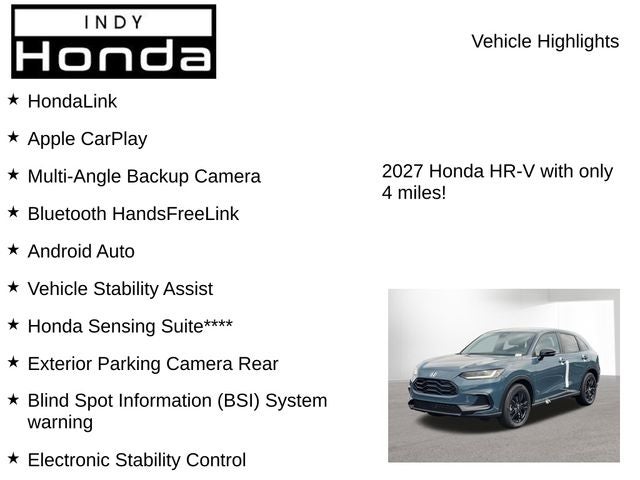2027 Honda HR-V Sport