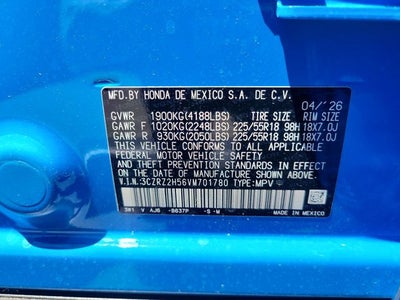 2027 Honda HR-V Sport
