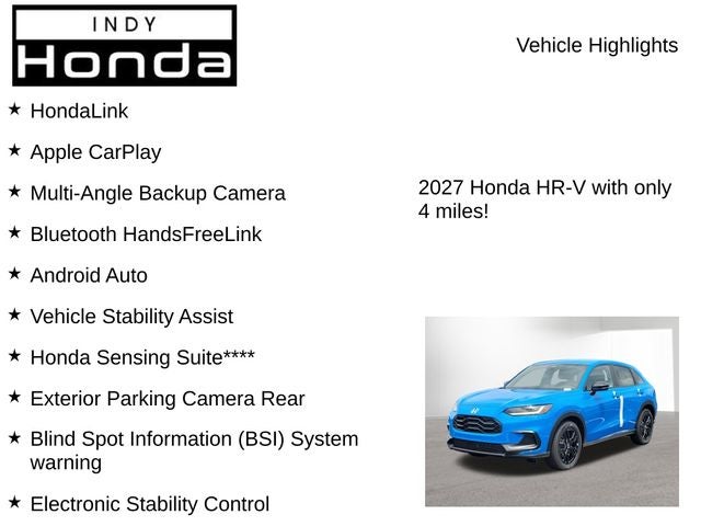 2027 Honda HR-V Sport