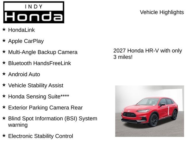 2027 Honda HR-V Sport