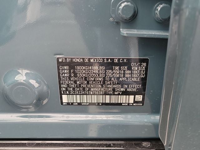 2026 Honda HR-V EX-L