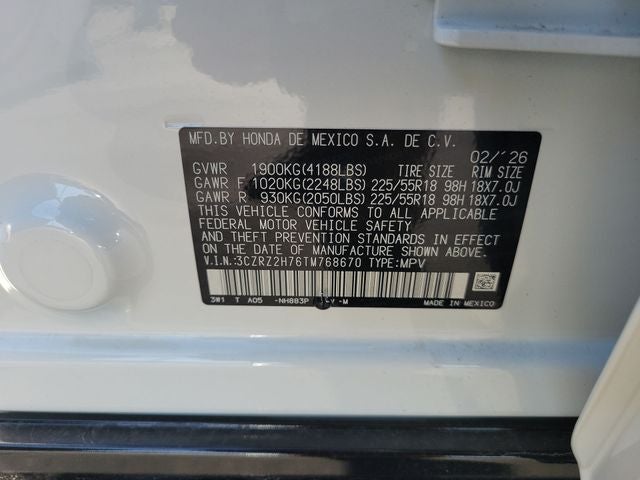 2026 Honda HR-V EX-L