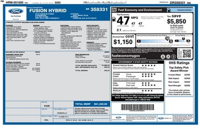 2013 Ford Fusion Hybrid SE