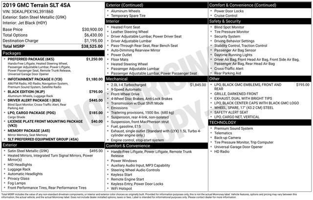 2019 GMC Terrain SLT