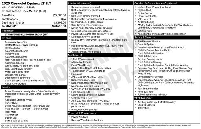 2020 Chevrolet Equinox LT