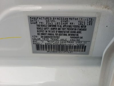 2025 Nissan Sentra SR