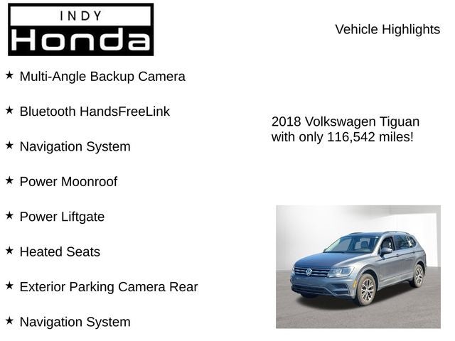 2018 Volkswagen Tiguan 2.0T SEL