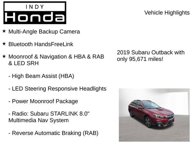 2019 Subaru Outback 2.5i Limited