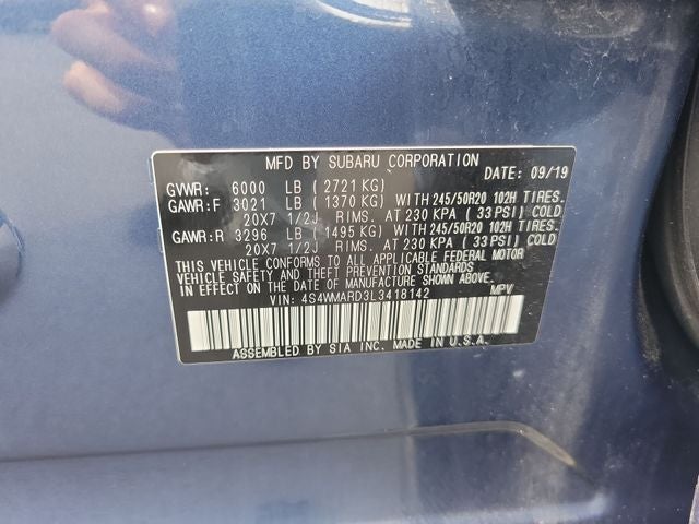 2020 Subaru Ascent Touring