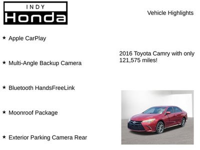 2016 Toyota Camry XSE