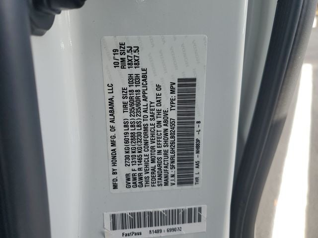 2020 Honda Odyssey LX