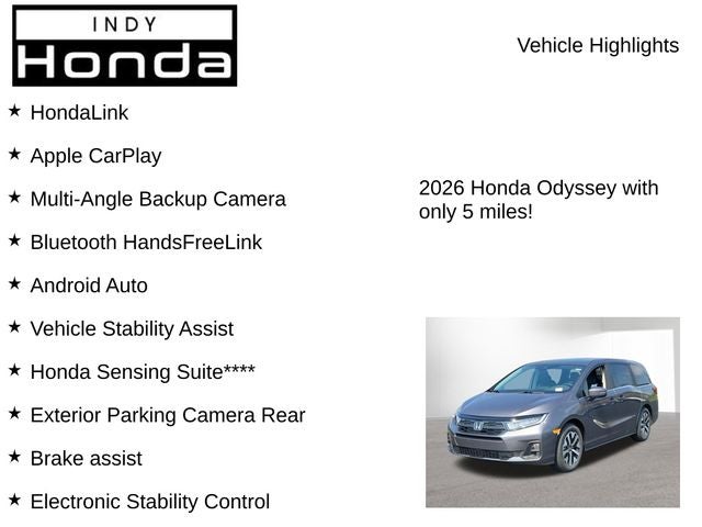 2026 Honda Odyssey EX-L
