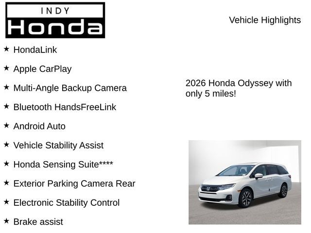2026 Honda Odyssey EX-L