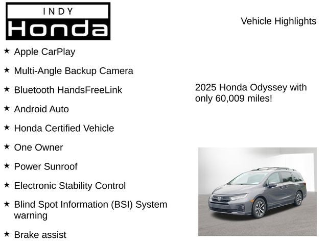 2025 Honda Odyssey EX-L
