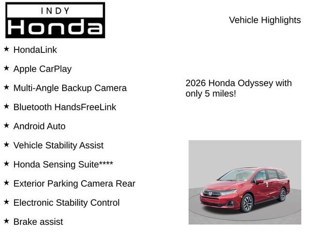 2026 Honda Odyssey EX-L