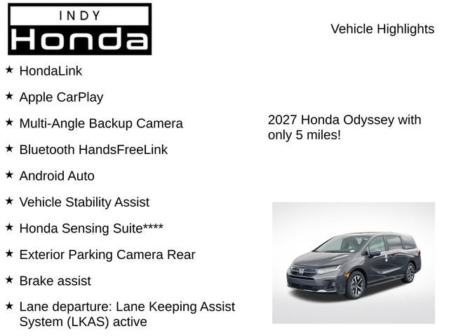 2027 Honda Odyssey EX-L