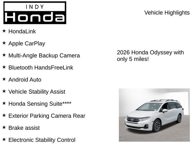 2026 Honda Odyssey EX-L