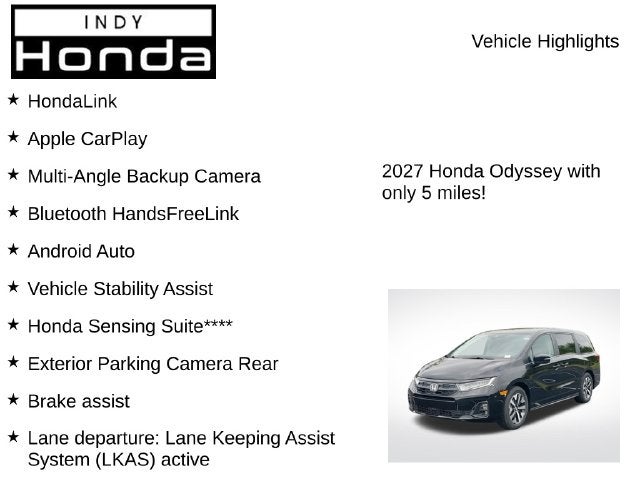 2027 Honda Odyssey EX-L