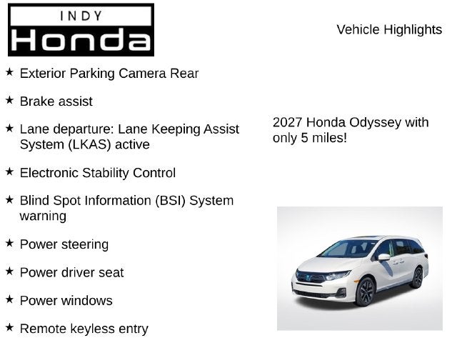 2027 Honda Odyssey EX-L