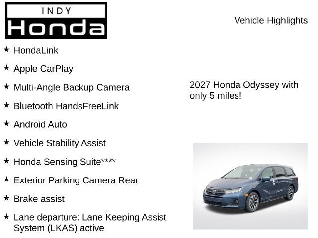 2027 Honda Odyssey EX-L