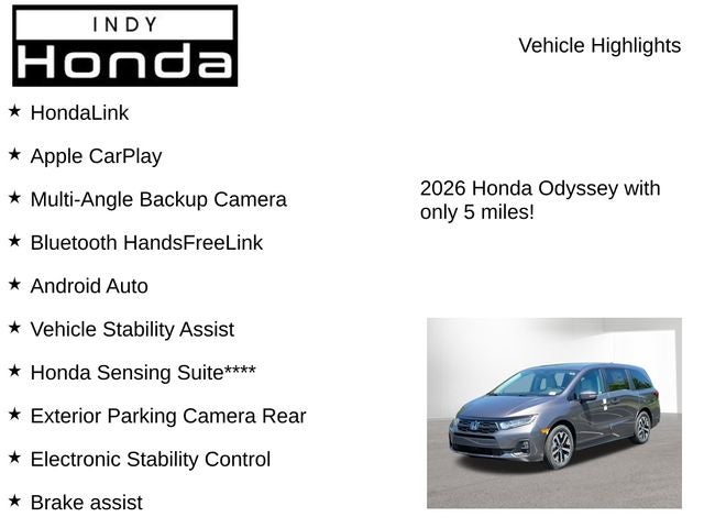 2026 Honda Odyssey EX-L